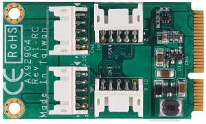 Модуль PCI Express Mini с 4-мя 8-ми битными портами цифровых входов-выходов TTL